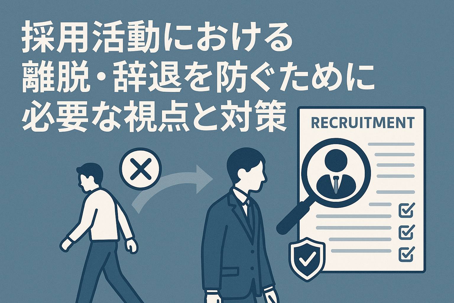 採用活動における離脱・辞退を防ぐために必要な視点と対策